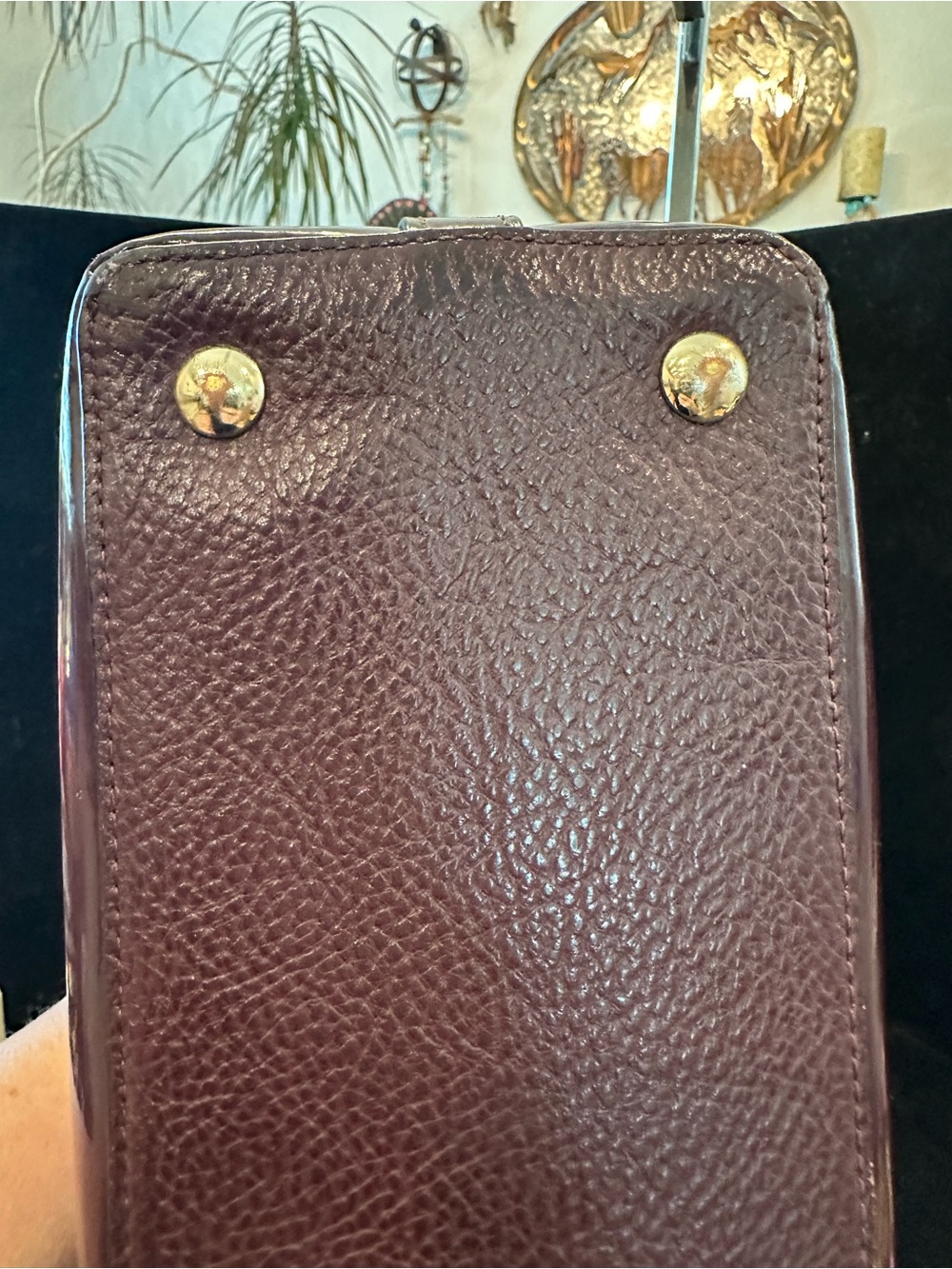 Coach#339 Sierra Leather Dome Satchel in Oxblood - Picture 8 of 12
